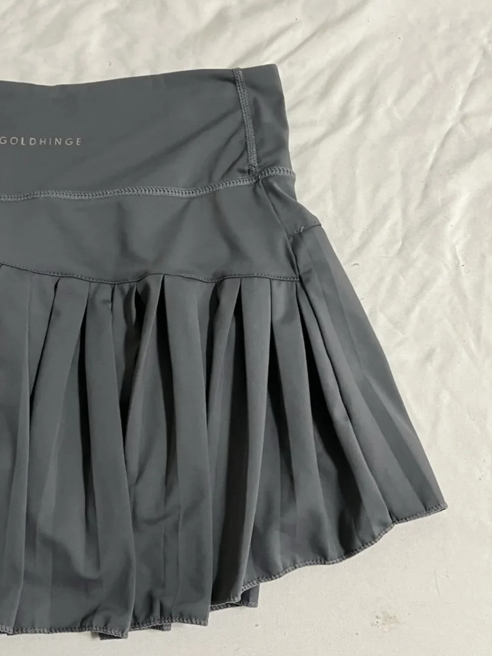 Goldhinge Tennis Pleated Skirt Skort Gray Size Medium